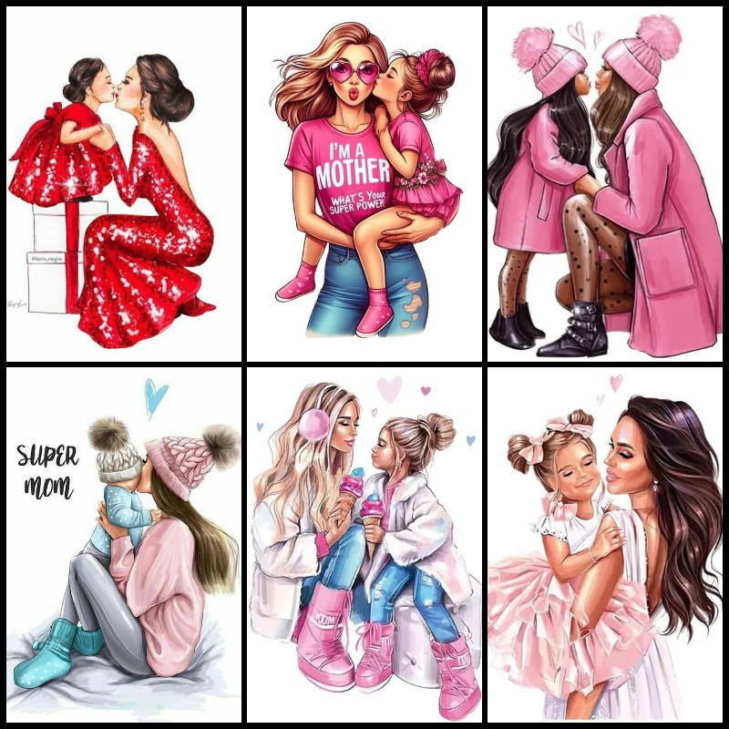 Art Craft Mother'S Day - Mother Daughter Art Hobby 5D DIY