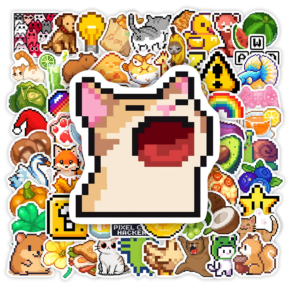 Art & Craft Paper Ideas - DIY Pixel Art Stickers for Scrapbook