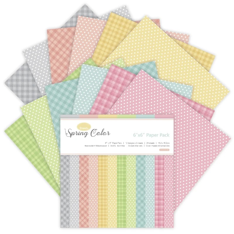 Art Craft Background - Spring Colors Craft Paper Pads for