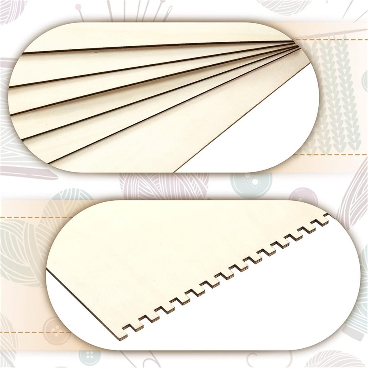 18 Pcs Beginners Wooden Notche - огляд і ціна Art Craft For Adults