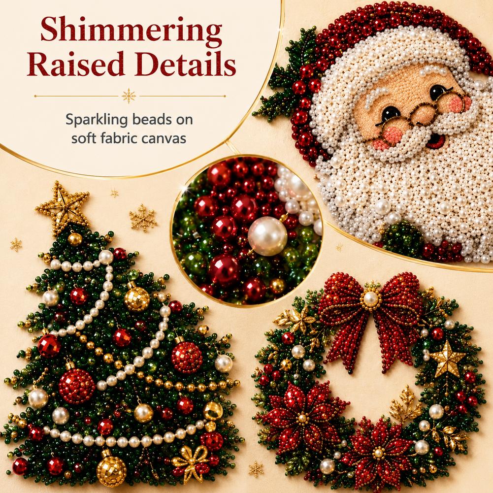 Christmas Santa Claus Pearl Ar - огляд і ціна Art Craft For Adults