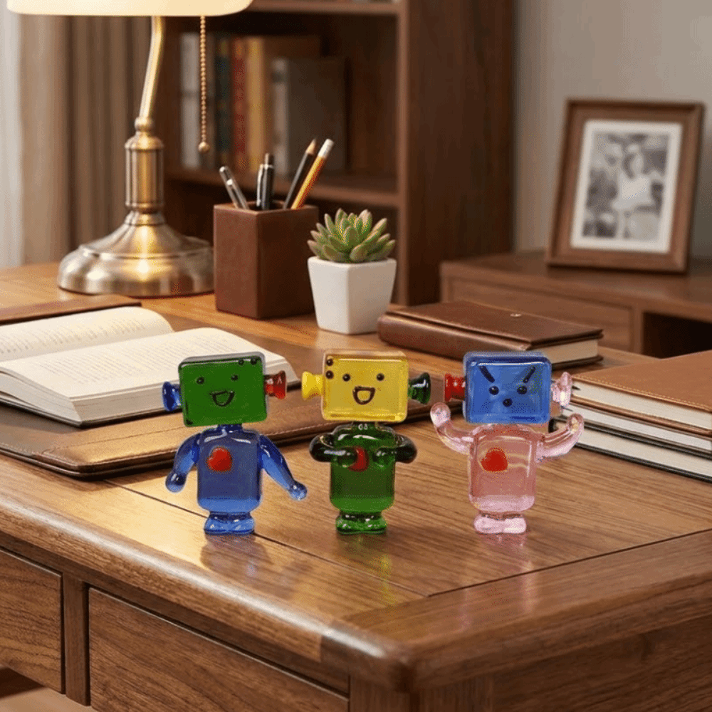 Cute Colorful Face Robot Ornam - огляд і ціна Art Craft Robot