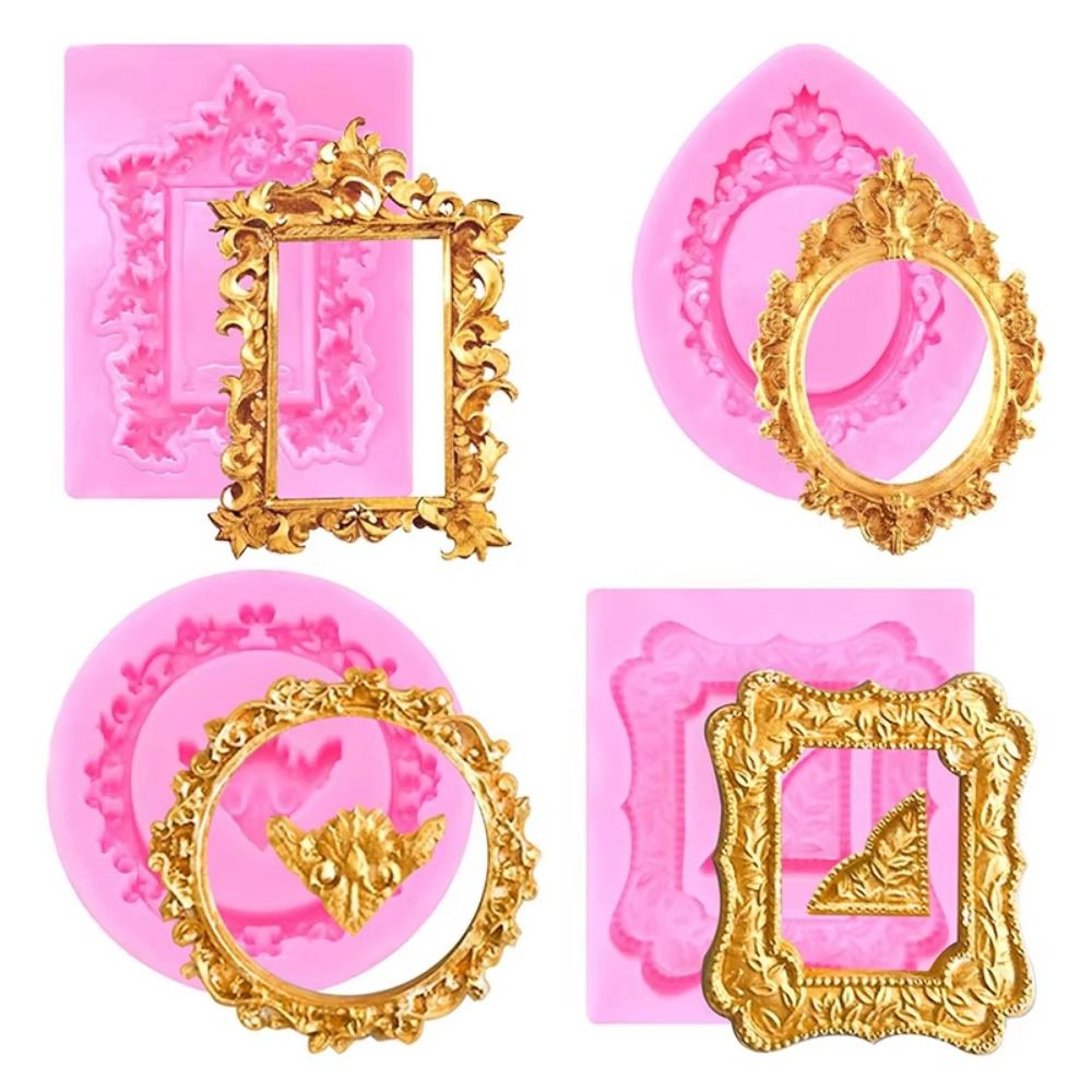 4Pcs Baroque Photo Frame Fonda - огляд і ціна Air Dry Clay