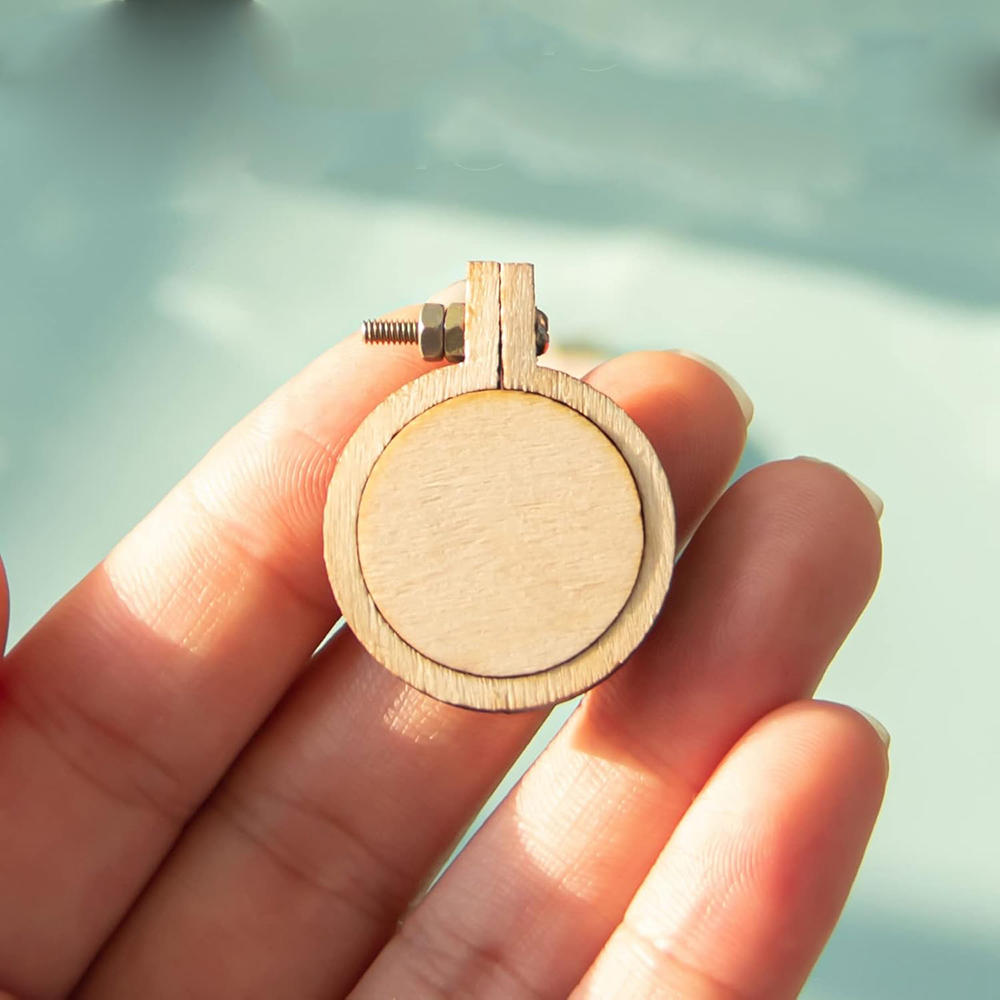 10Pcs/Set Wooden Mini Embroide - огляд і ціна Embroidery Hoop Kit