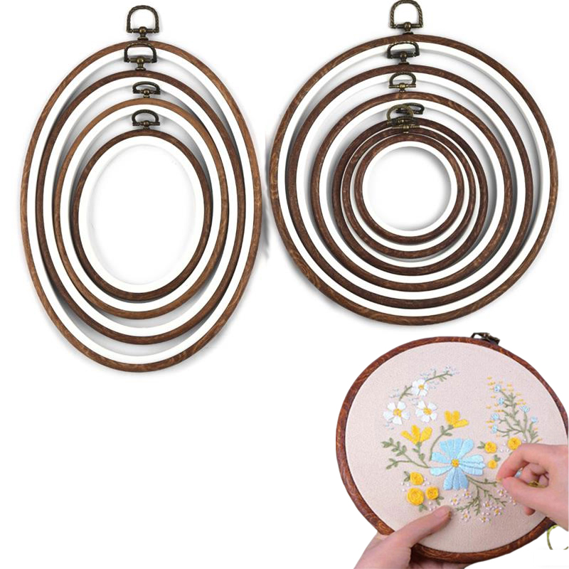 10PCS Sewing Tool Round Oval I - огляд і ціна Embroidery Hoop Kit