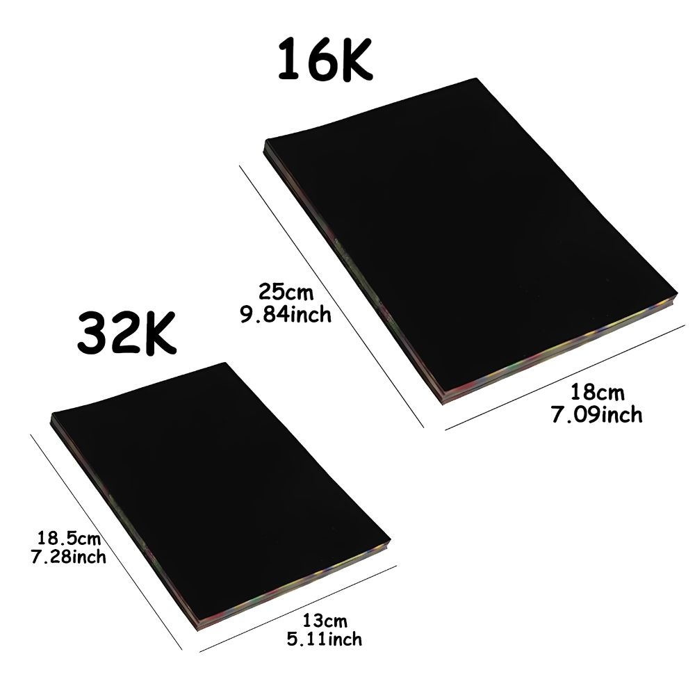 20pcs 16K/32K Rainbow Scratch  - огляд і ціна Art Craft Rainbow
