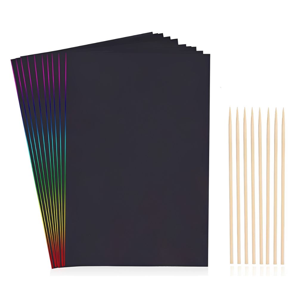 20pcs 16K/32K Rainbow Scratch  - огляд і ціна Art Craft Rainbow