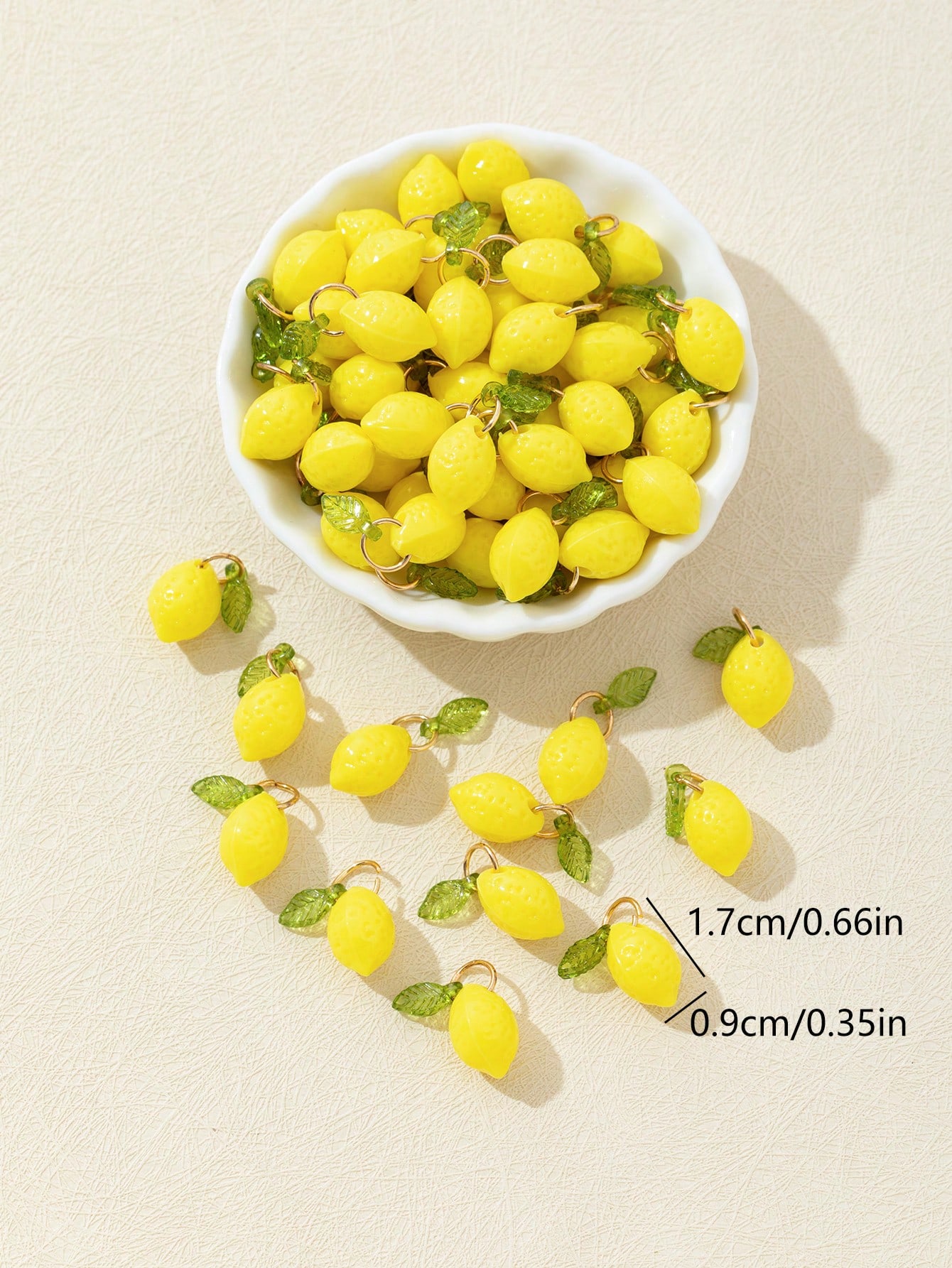 10Pcs 3D Lemon Resin Charms Pe - огляд і ціна Art Craft Resin