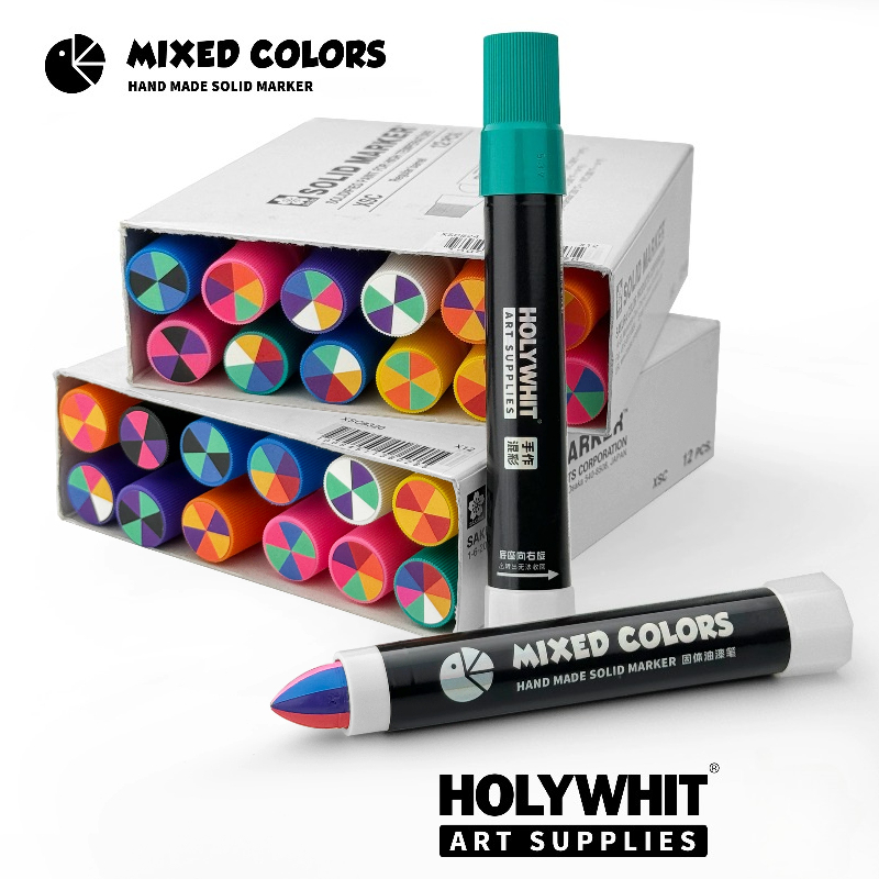 1 Pcs Mixed Solid Oil-Based Wa - огляд і ціна Art Craft Rainbow