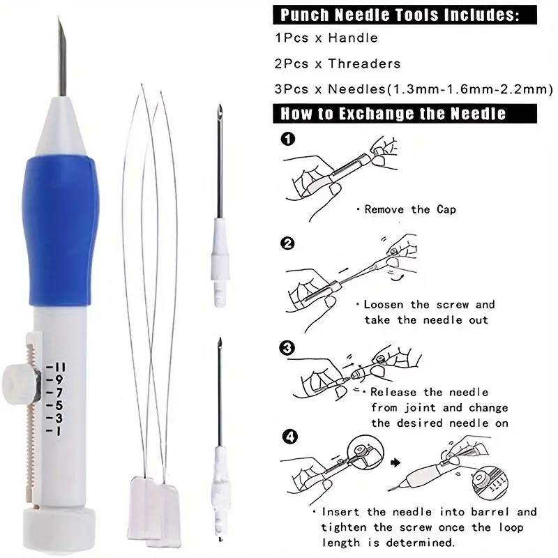 Embroidery Kit For Beginners A - огляд і ціна Punch Needle Kit