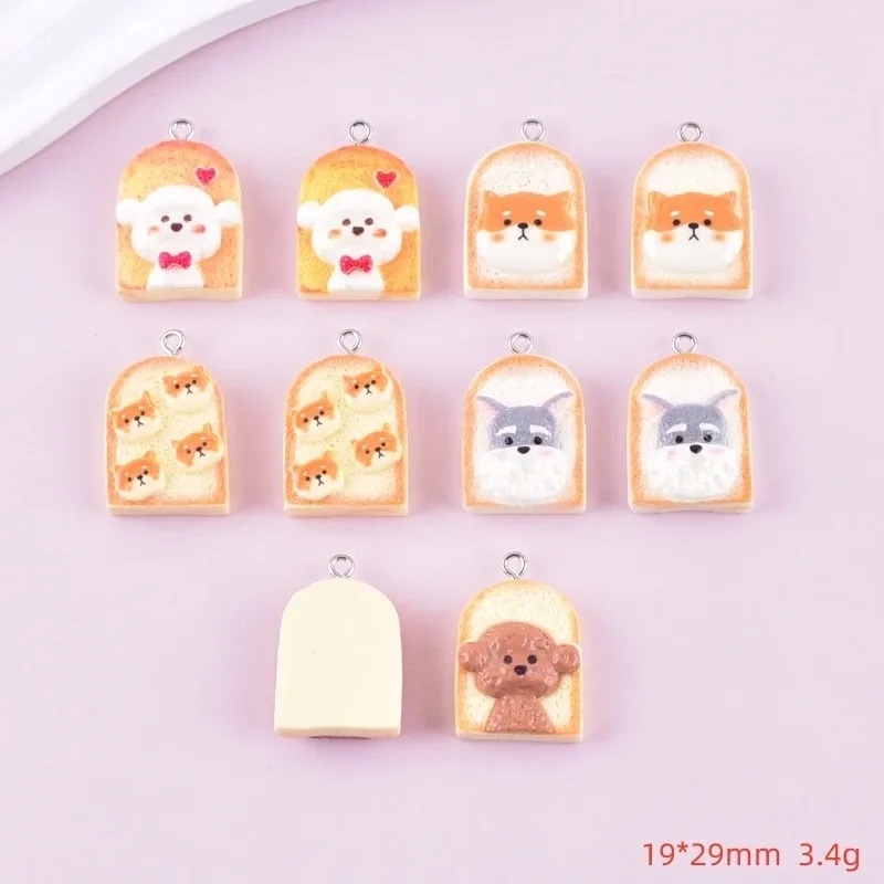 10Pcs Cute Toast Dog Resin Pen - огляд і ціна Art Craft Resin