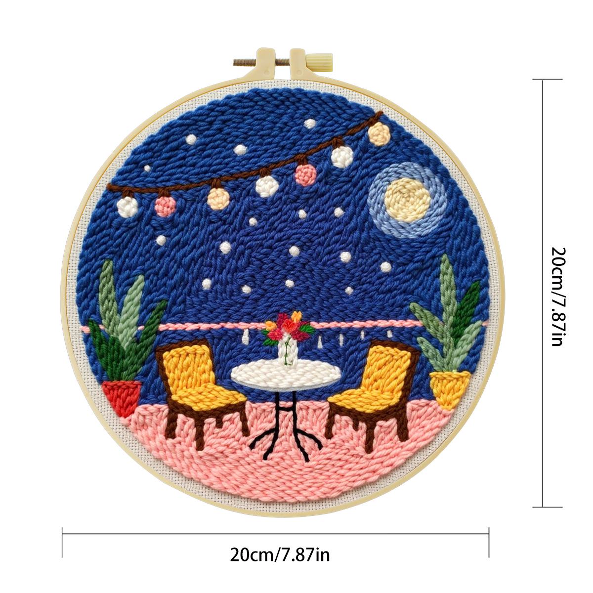 20X20CM/7.87inch Table Punch N - огляд і ціна Punch Needle Kit