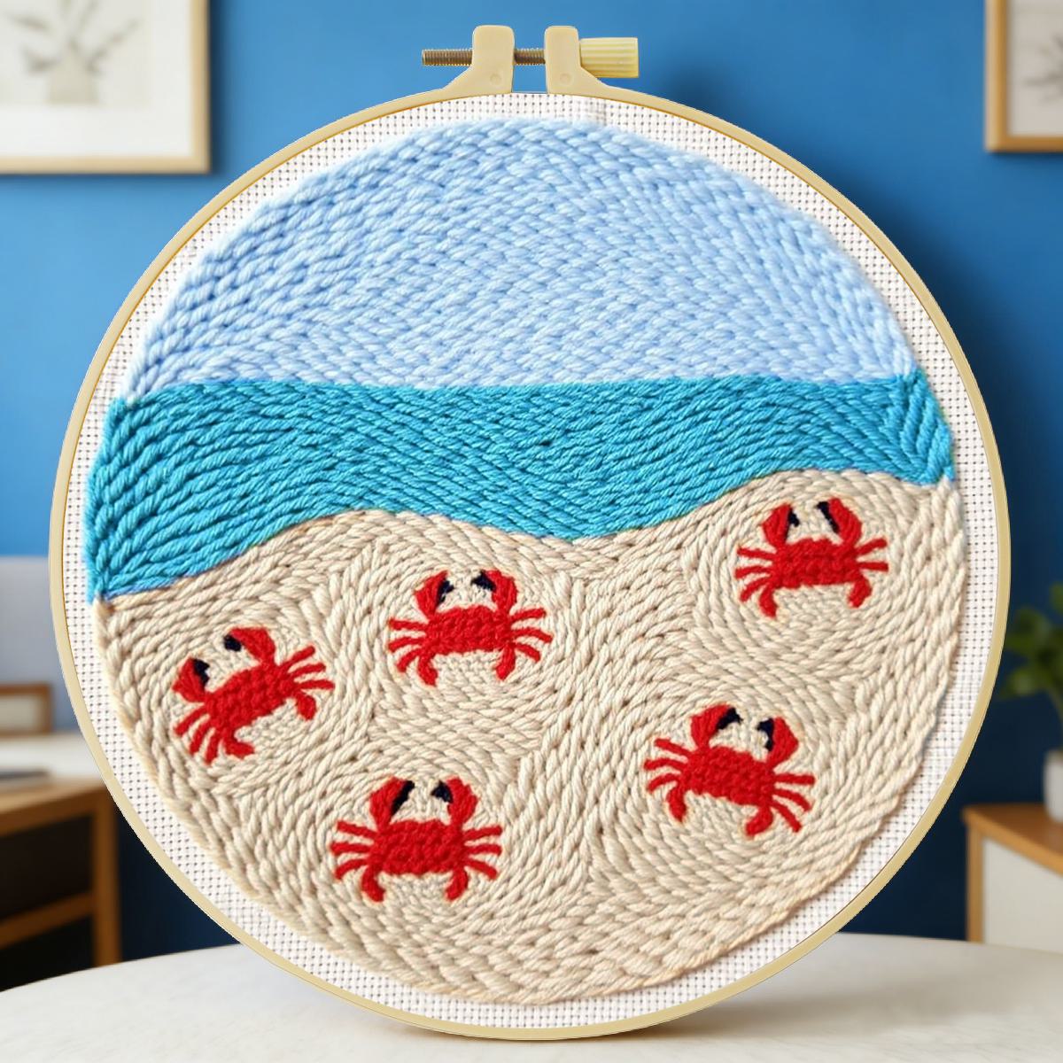 20X20CM/7.87inch Animal - Crab - огляд і ціна Punch Needle Kit