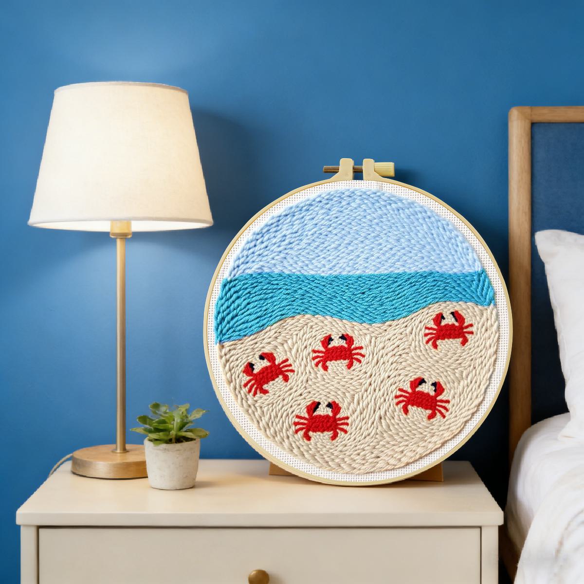 20X20CM/7.87inch Animal - Crab - огляд і ціна Punch Needle Kit