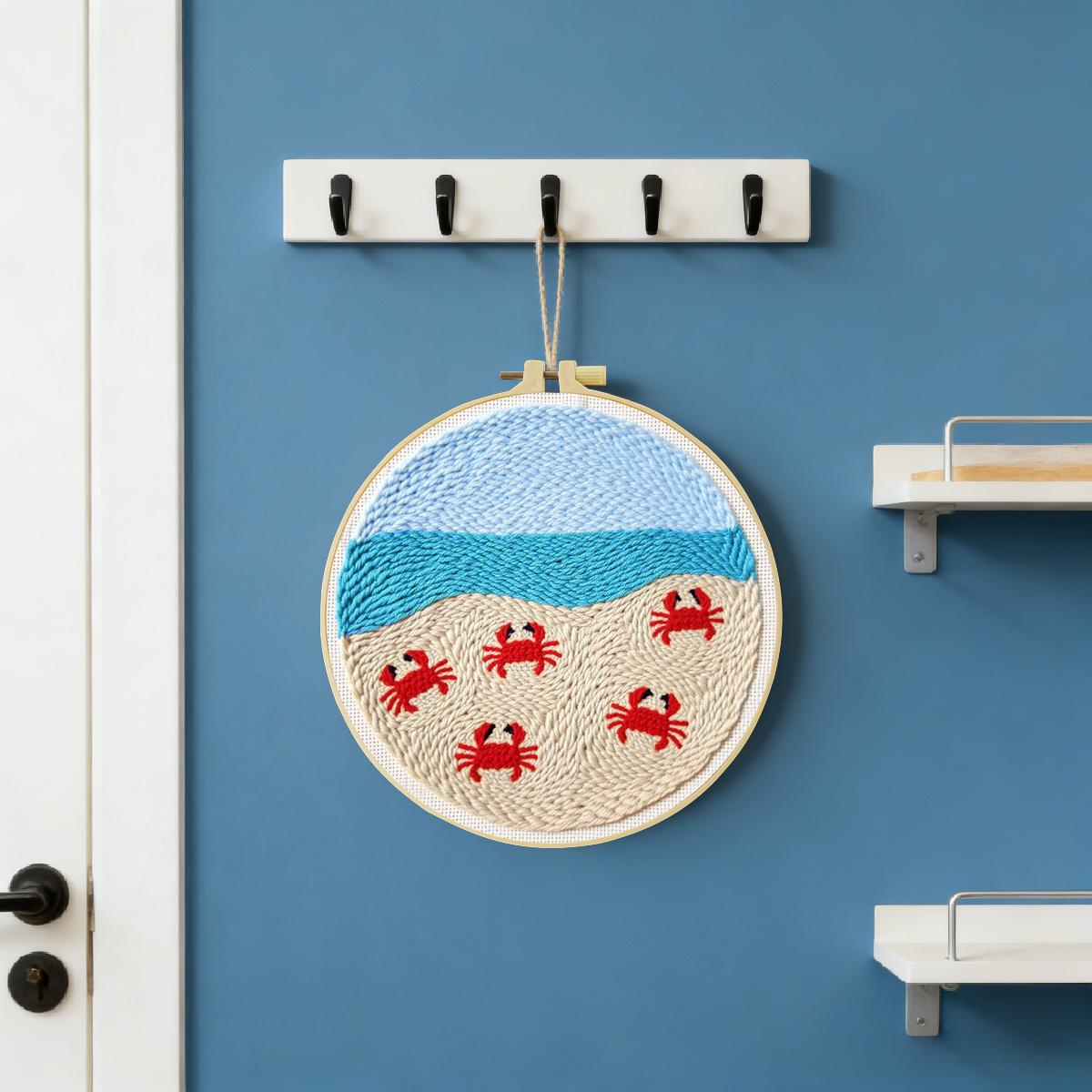 20X20CM/7.87inch Animal - Crab - огляд і ціна Punch Needle Kit