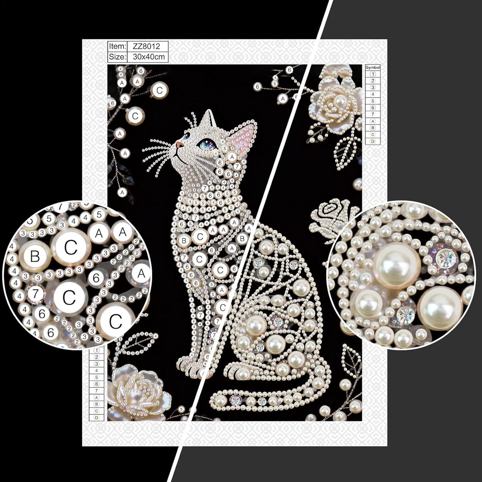 Cat Shape Pearl Painting Kits  - огляд і ціна Art Craft Mother'S Day