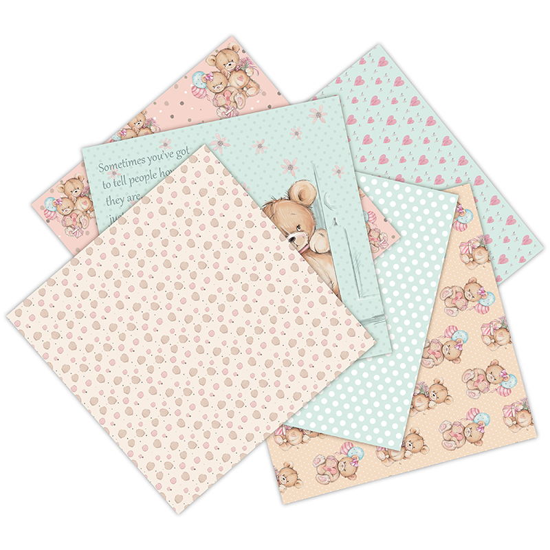 12 Sheets little bear Scrapboo - огляд і ціна Art Craft Background