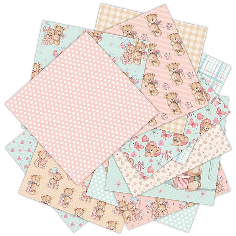 12 Sheets little bear Scrapboo - огляд і ціна Art Craft Background