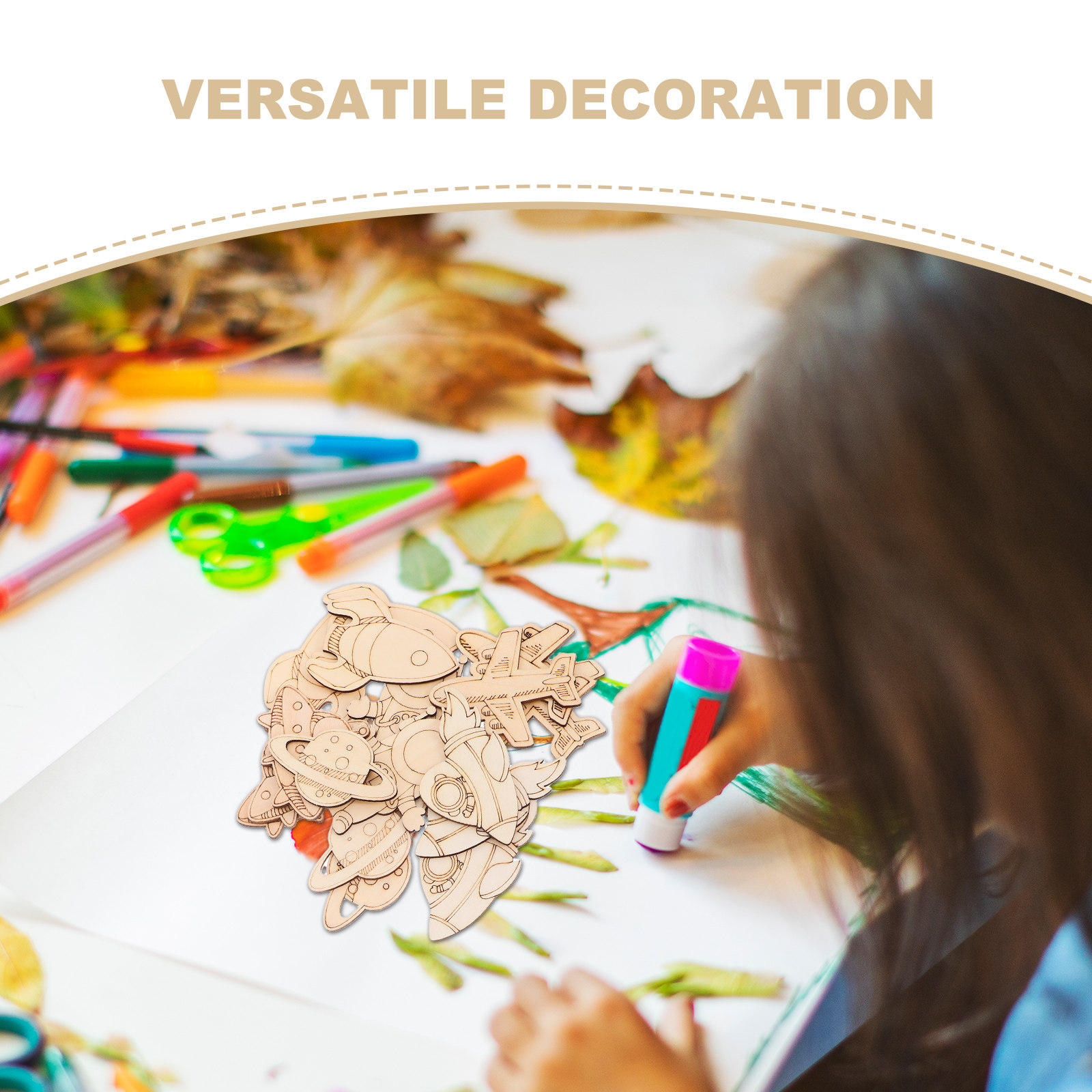 24Pcs Wooden Space Theme Cutou - огляд і ціна Art And Craft Rocket