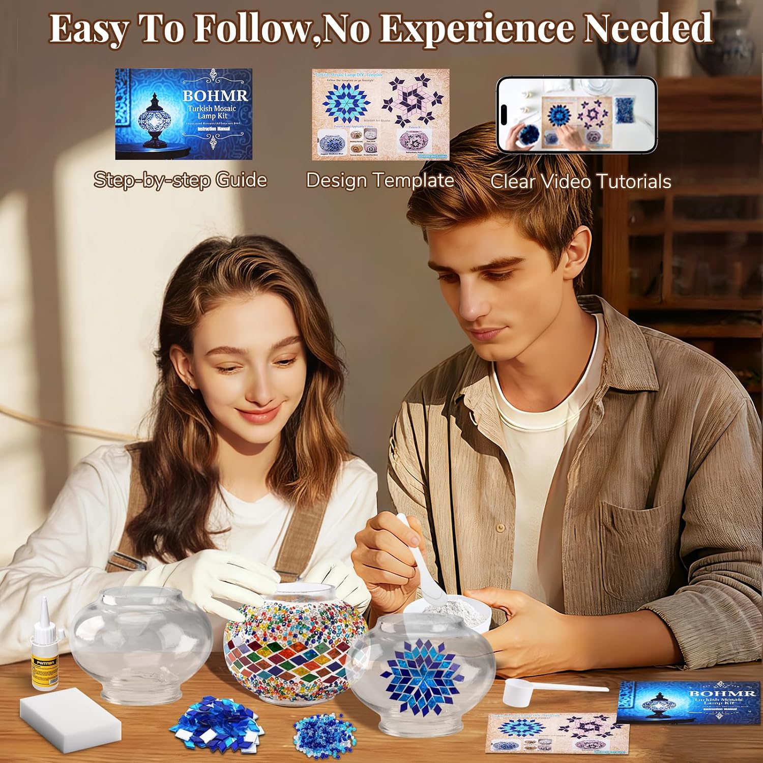 DIY 3 Globe Turkish Mosaic Lam - огляд і ціна Art Craft For Adults