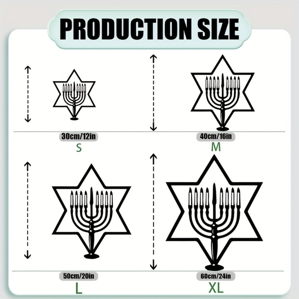 CIFBUY Metal Wall Art Menorah  - огляд і ціна Art & Craft Tape