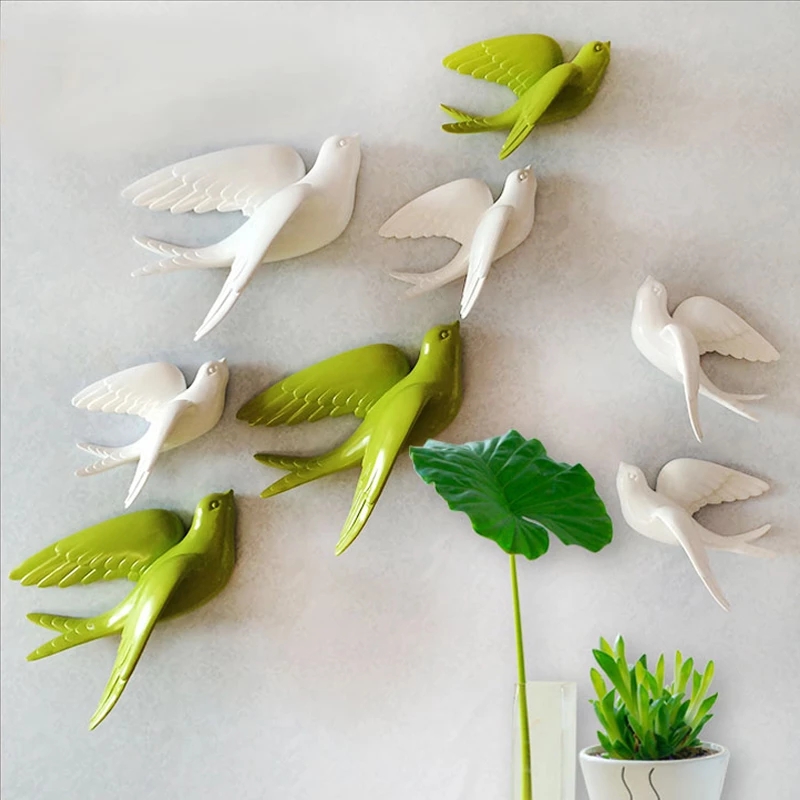 Creative Ceramic Birds Wall Ha - огляд і ціна Art Craft Background