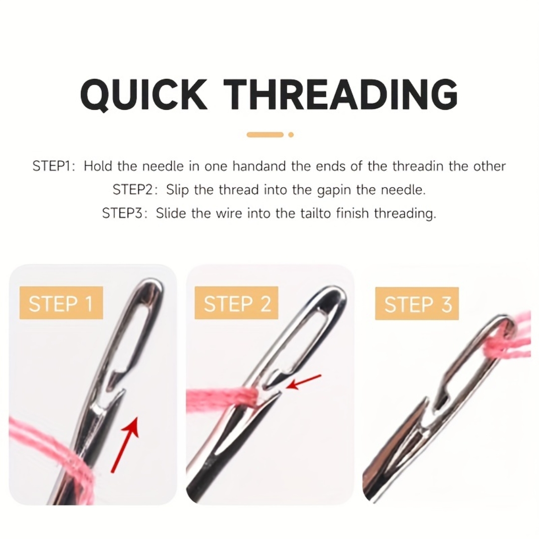 12/36PCS Blind Sewing Needle E - огляд і ціна Punch Needle Kit