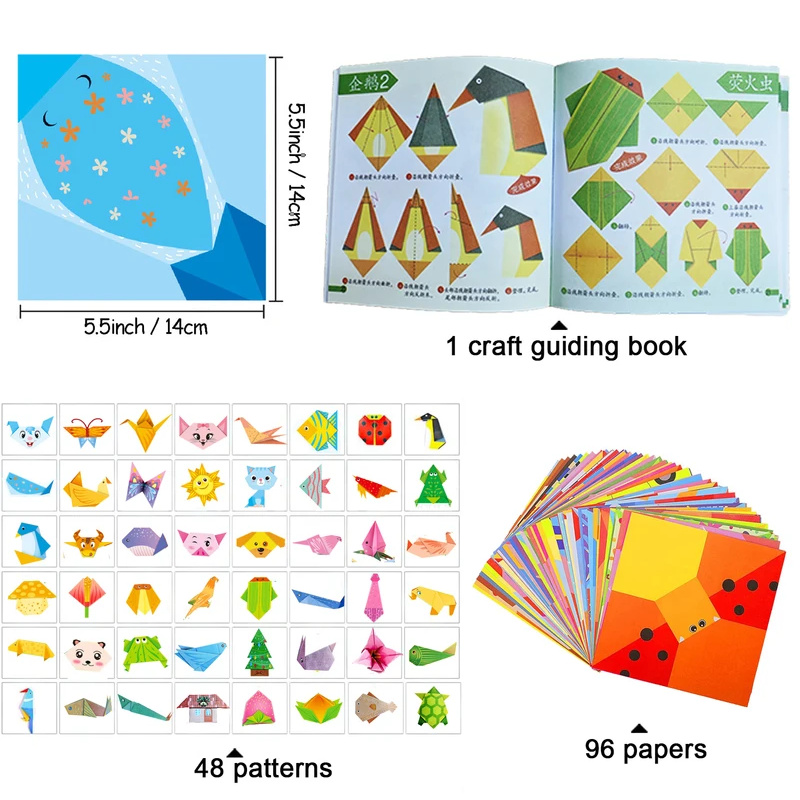 Origami Kit with 30/96 Sheets  - огляд і ціна Art Craft Rainbow