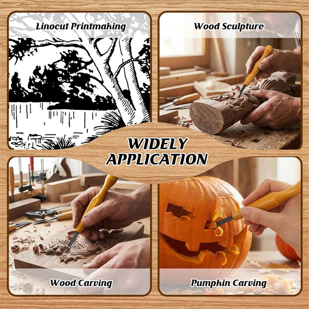 5 Pcs Carving Tools Set for Li - огляд і ціна Linocut Carving Tool