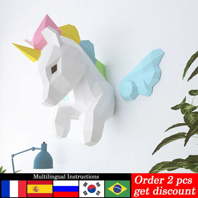 Rainbow Unicorn Animal Wall De - огляд і ціна Art Craft Rainbow