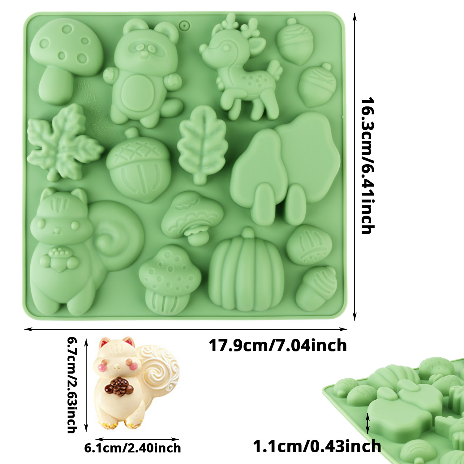 1 Silicone Cake Mold in the Sh - огляд і ціна Art Craft Resin