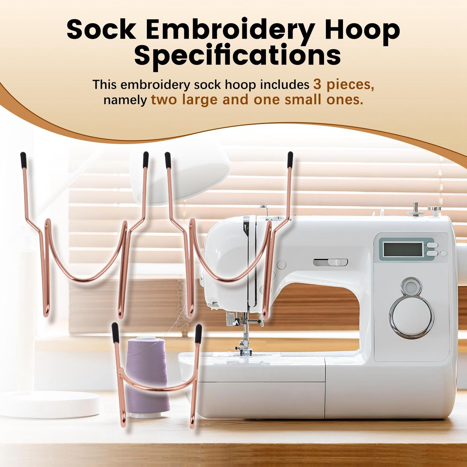 3 Pieces Sock Hoop for Embroid - огляд і ціна Embroidery Hoop Kit