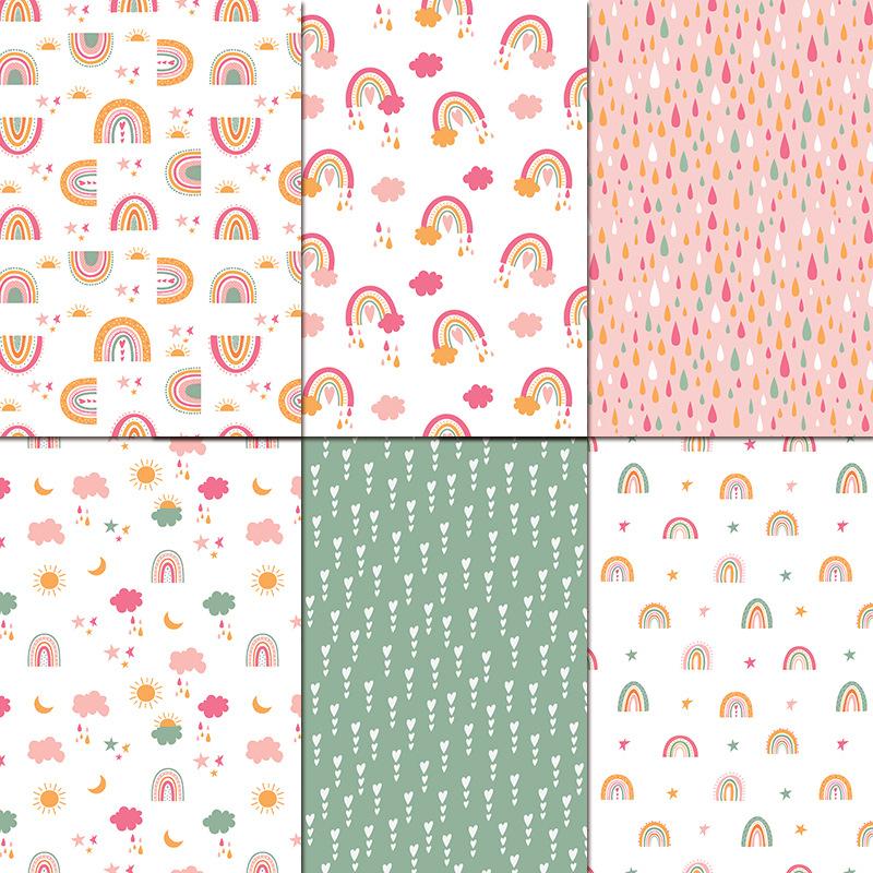 24 Sheets/Set Rainbow Craft Pa - огляд і ціна Art Craft Background