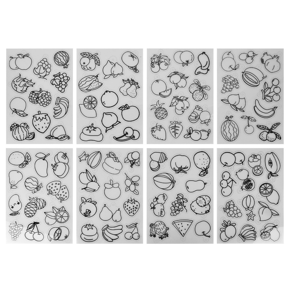 8pcs Fruit Vegetable Pattern H - огляд і ціна Art And Craft Vegetable
