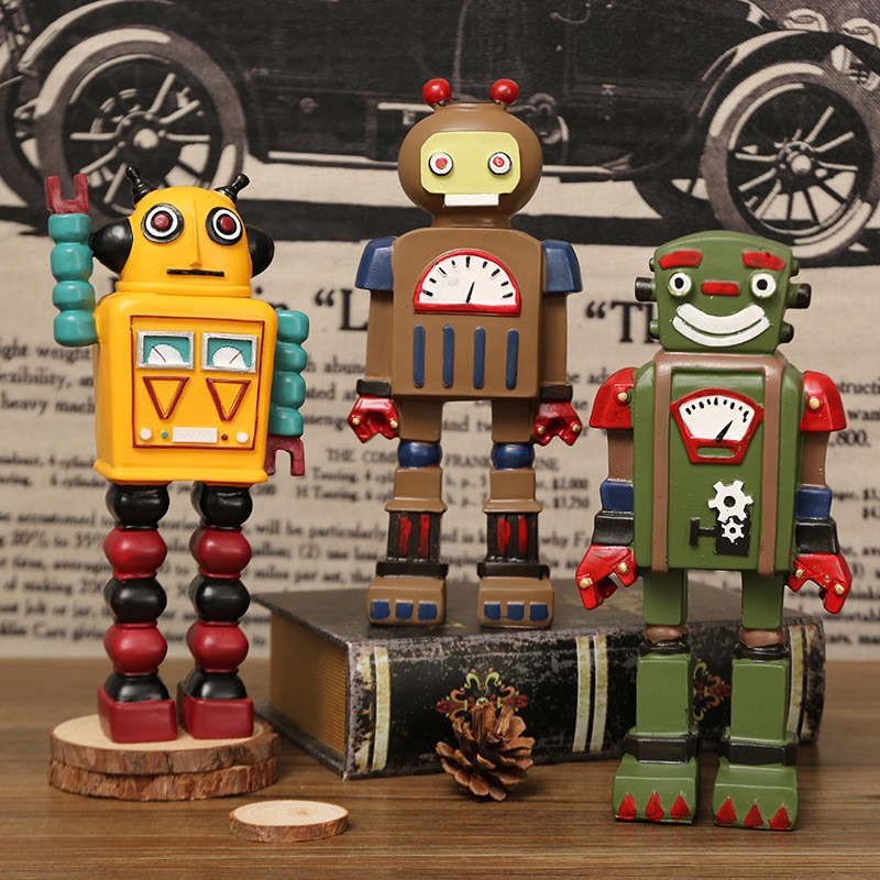 Cartoon Robot Statue Ornaments - огляд і ціна Art Craft Robot