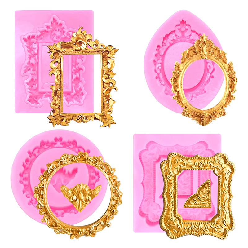 4Pcs Silicone Frame Molds For  - огляд і ціна Air Dry Clay