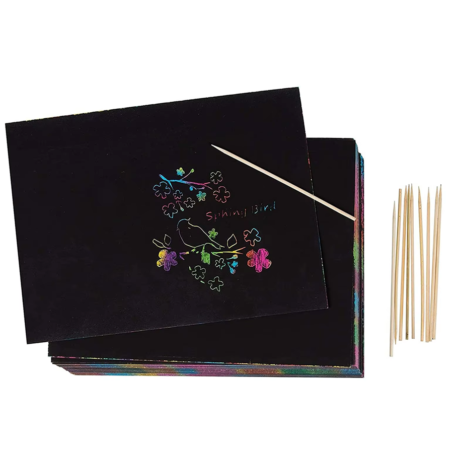 10/30pcs Rainbow Scratch Paper - огляд і ціна Art Craft Rainbow