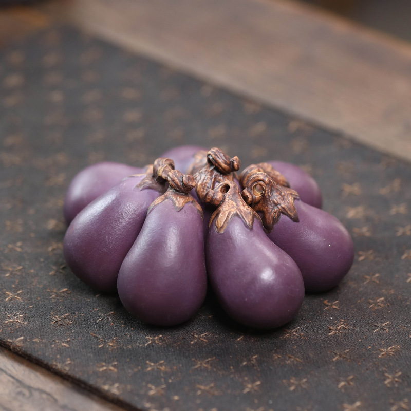 Purple Sand Eggplant Tea Pet H - огляд і ціна Art And Craft Vegetable