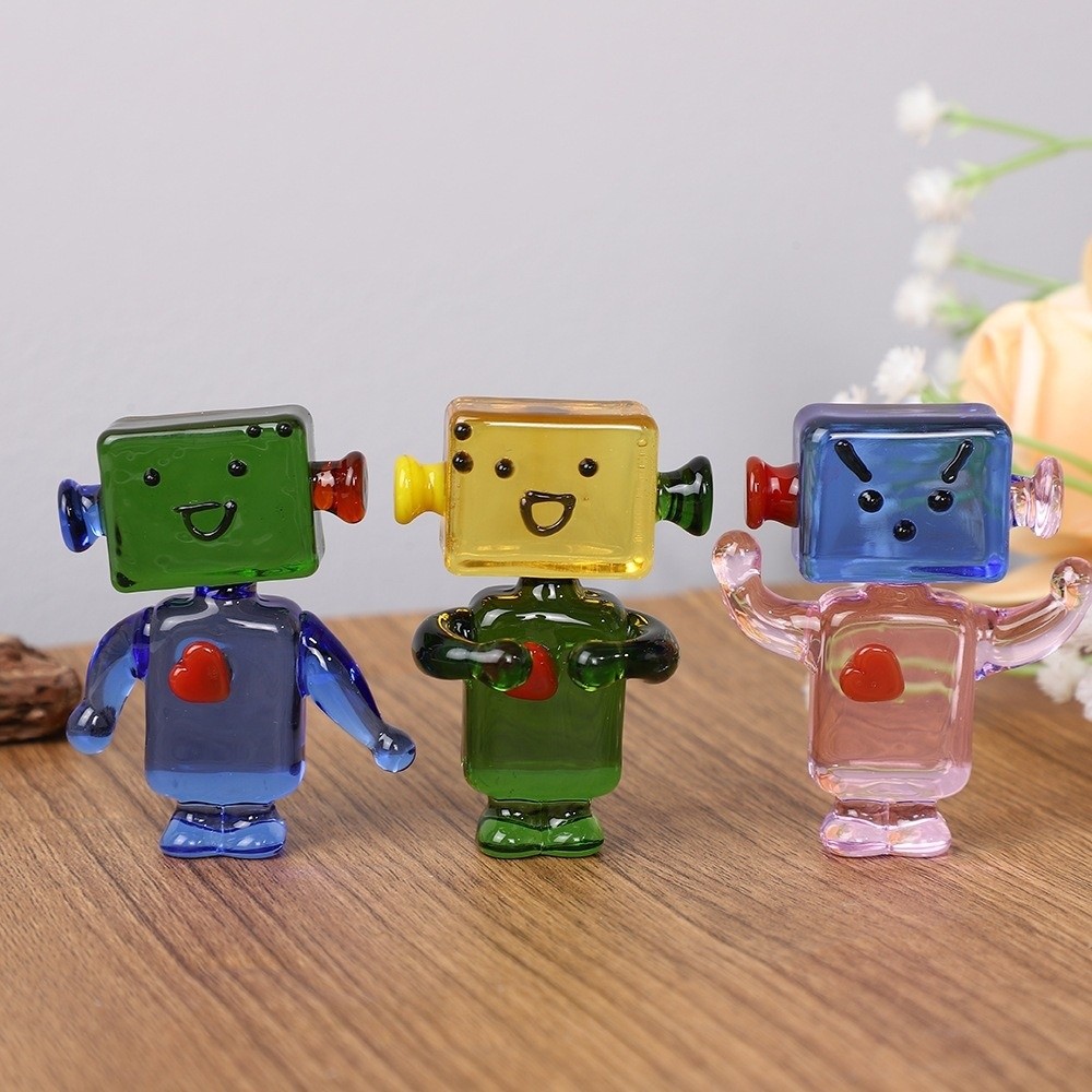 Unique Colorful Face Robot Orn - огляд і ціна Art Craft Robot