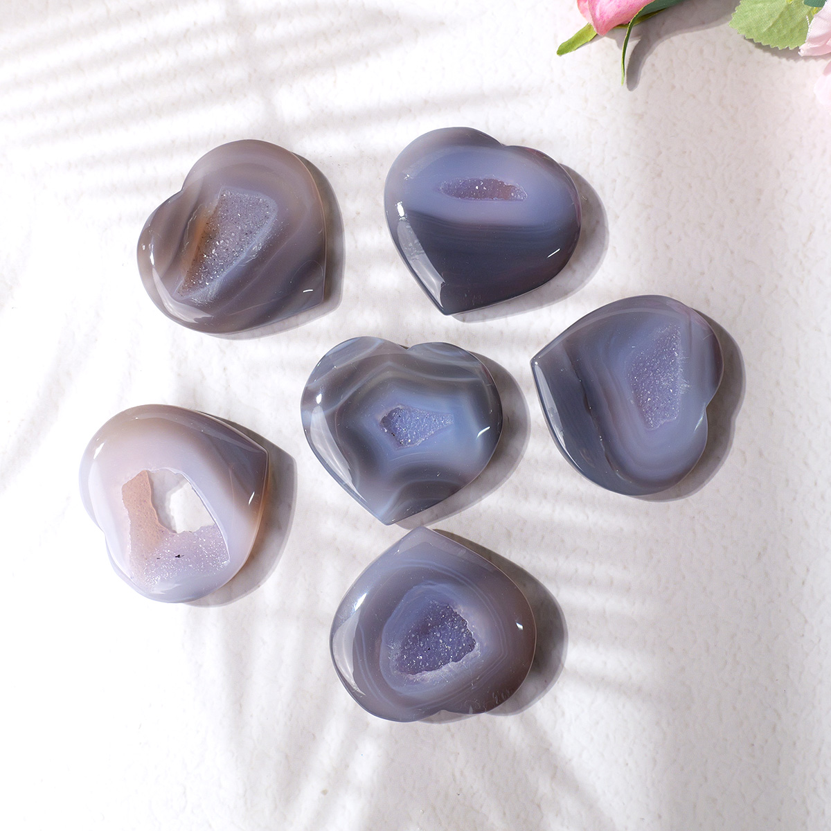 1PC Natural Agate Love Heart S - огляд і ціна Art Craft Mother'S Day