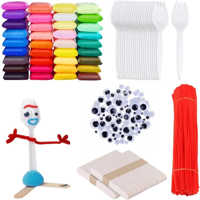 DIY Fork Set, Air Dry Clay Pla - огляд і ціна Air Dry Clay