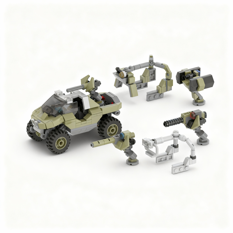 378pcs MOC Space Warthog Speed - огляд і ціна Art And Craft Rocket
